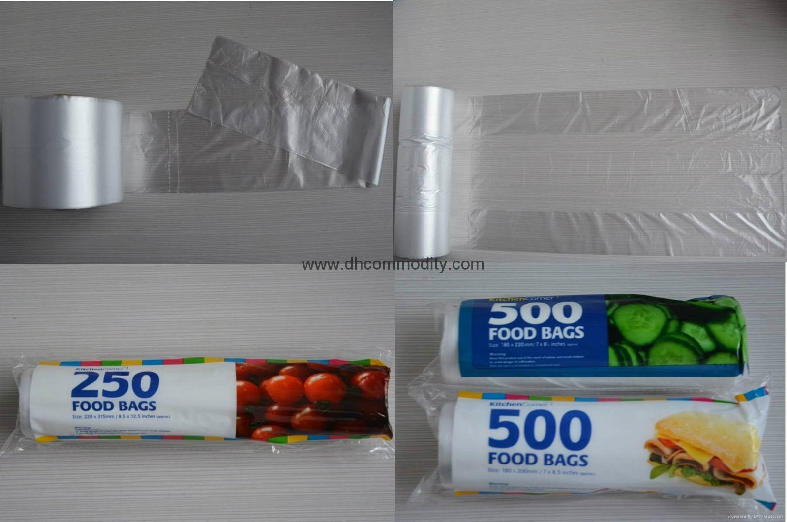 plastic food bags on rolls 5