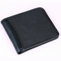 Hot Sell Men’s Genuine Leather Carbon Fiber ID Credit Card Long Holder Wallet 2