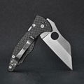 100% whole carbon fiber material pocket folding knife for sale 1