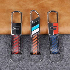 Genuine Fashion Kevlar Carbon Fiber Key Rings