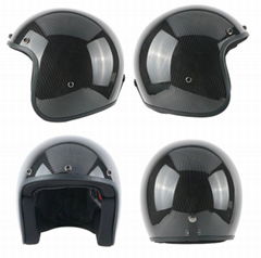 Wholesale Composite Carbon Fiber Open Face Helmet Scooter Motorcycle Helmet