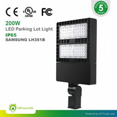 Parking lot light 200W LED street light