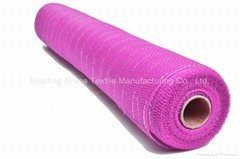 21"*10y dark pink silver strip manufacturer candy wrapper material for 20S04