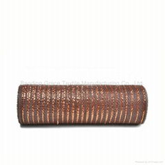 21inch*10yard dark.brown decoration material plastic strip mesh for 50C19