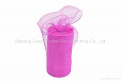 6"*10y dark pink home decoration material solid pp mesh for A04R6