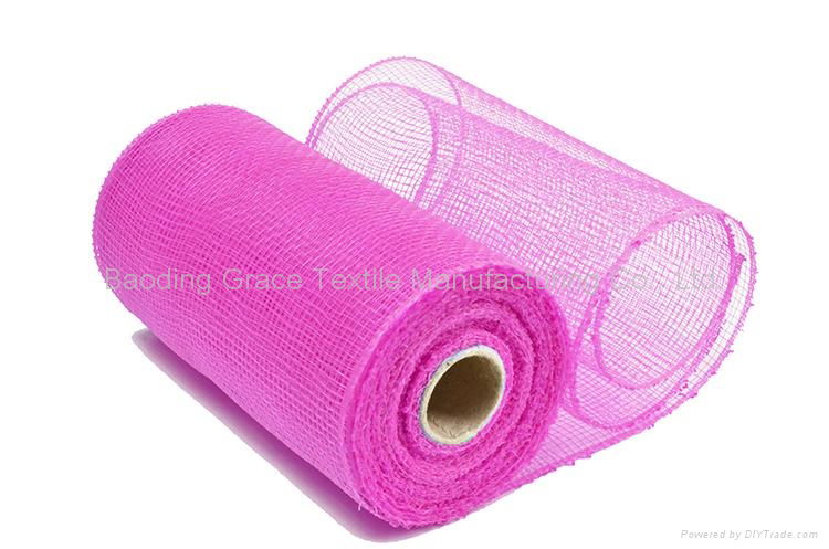 6"*10y dark pink home decoration material solid pp mesh for A04R6 4