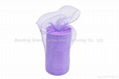 6"*10y light purple festival gift packing plastic solid mesh for A08R6