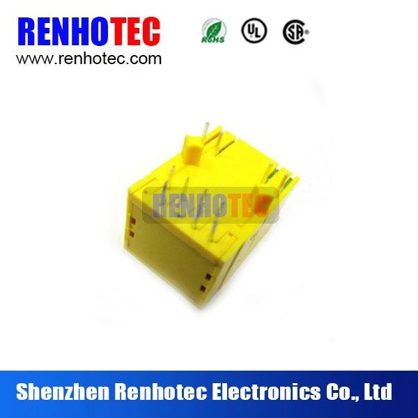 High Quality Female RJ45 Yellow Connector