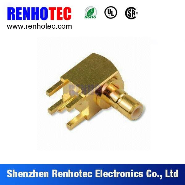 right angle smb female connector for pcb