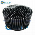 150mm round pin fin led cooler