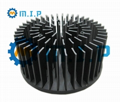 130mm round aluminum forged heatsink