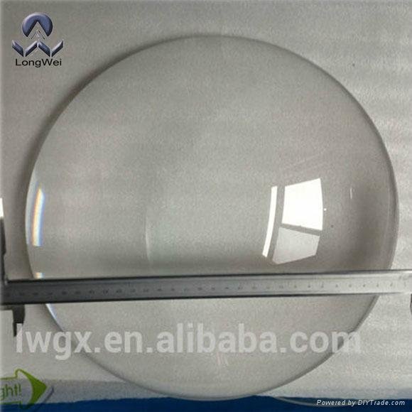 Diameter 300mm to 500mm large plano Convex glass  Lens for Optical instruments
