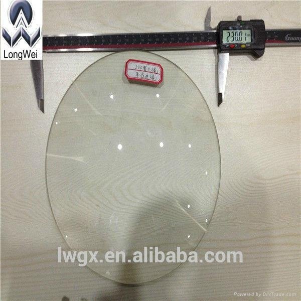 diameter 230mm round  optical glass plano convex lens for optical instrument