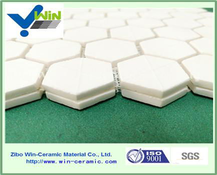 Hexagonal ceramic alumina tile specification