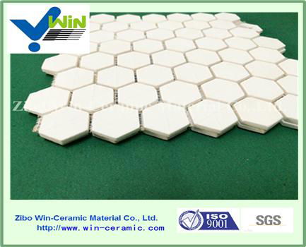 Hexagonal ceramic alumina tile specification 4