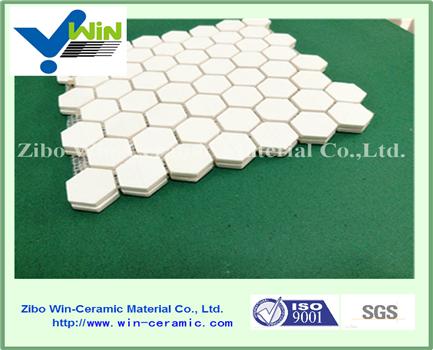 Hexagonal ceramic alumina tile specification 5