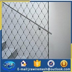 Banister fillings protection cable netting