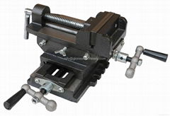 Cross slide vise for drill press