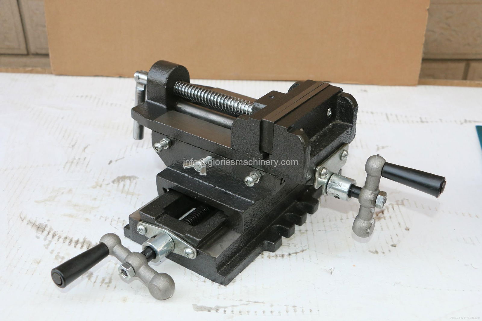 Cross slide vise for drill press 3