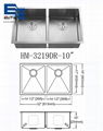 2 Bowl 2 hole Stainless Steel Kitchen Sinks