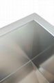 Handmade Square Stainless Steel Sink 60/40 Double Bowl 4