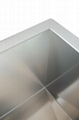 Handmade Square Stainless Steel Sink 60/40 Double Bowl