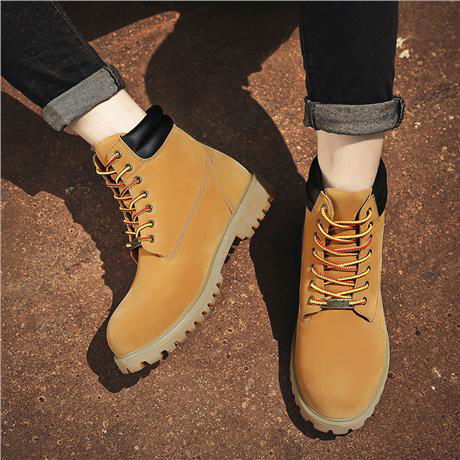 Brand-new Wheat Waterproof leather  Mens Boots 4