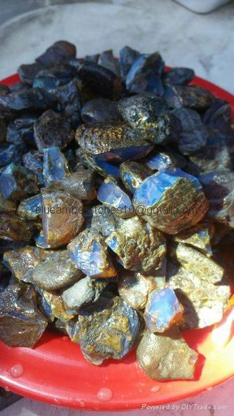 Blue Amber Stones