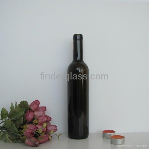 wholesale glass wine bottles 500ml empty 500ml cork top anqitue green bordeaux w 5