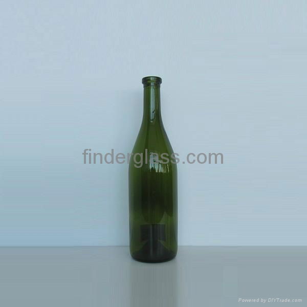 High quality  long neck burgundy 750ml wine glass bottle 4
