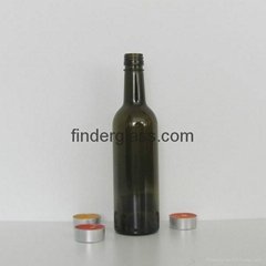 High quality 375ml BVS finish  bordeaux wine bottle for sale