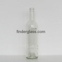 Screw cap wine glass bottle