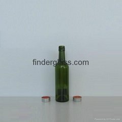 BVS finish 375ml clear and  green wine glass bottle