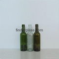 BVS finish 375ml clear and  green wine glass bottle 2