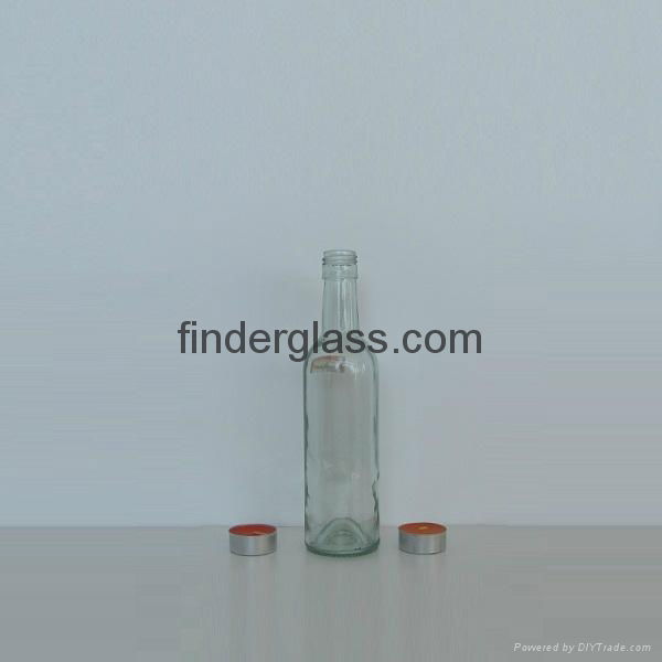 BVS finish 375ml clear and  green wine glass bottle 5