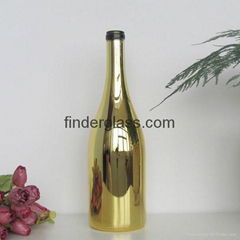 wholesale eletroplating glass bottle wine bottle 750ml glass bottle