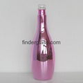 party champagne pink and gold electroplate bottle 1