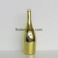 party champagne pink and gold electroplate bottle 2