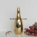 party champagne pink and gold electroplate bottle 4