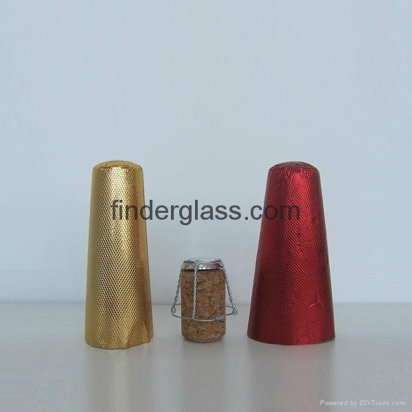 Aluminum caps for champagne bottle package 3