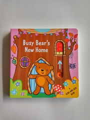 Funny educational pull and push children board book for kids learning&playing