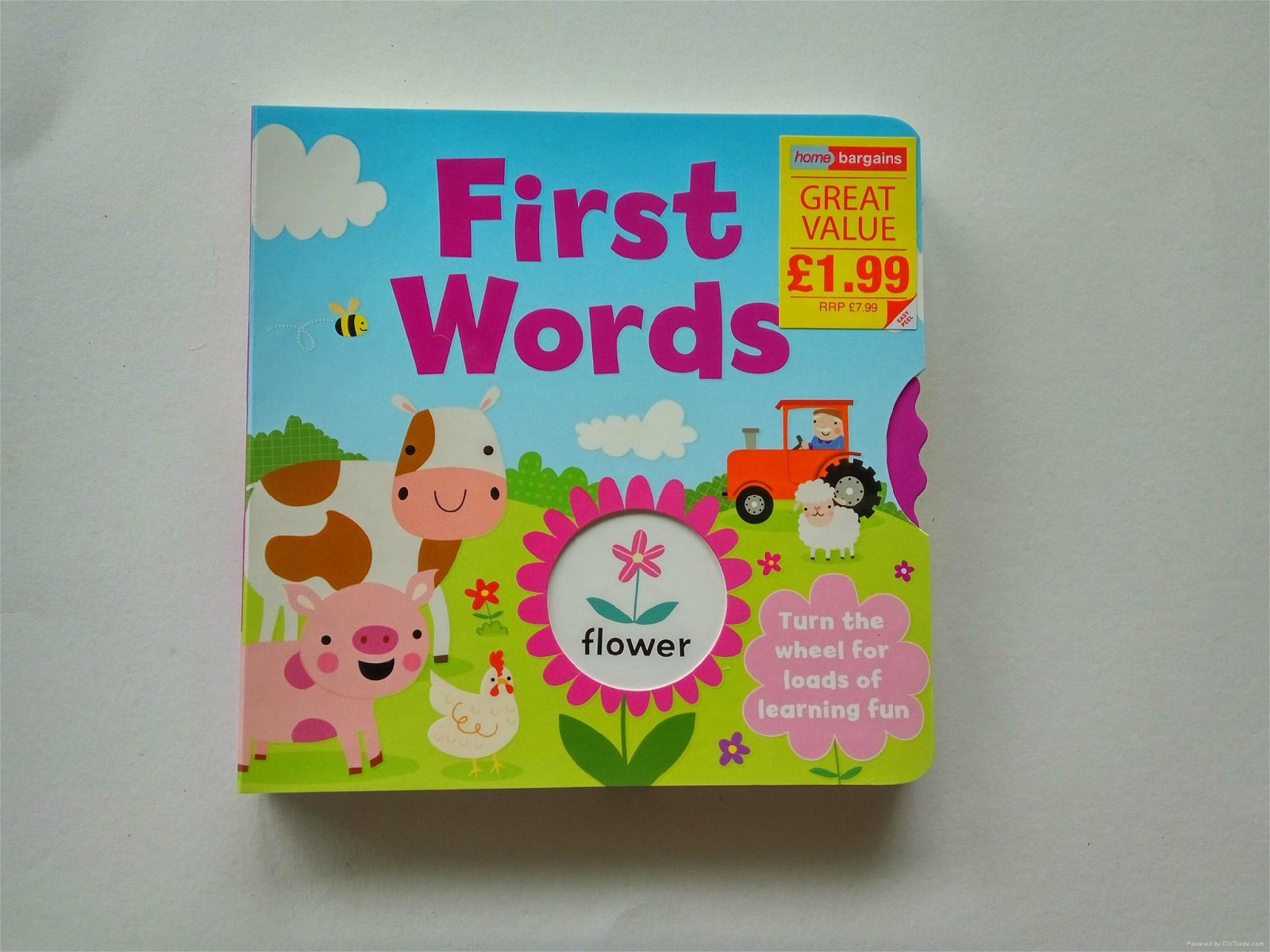 儿童第一单词学习书带模切插卡 2