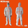 Hospital Chemical Painting Hooded Non Woven Tyvek Coverall Type 3 4 5 Disposable 5