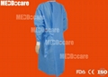 Hospital Medical Sterilized Scrub Surgeon Gown Disposable Cloth Surgical Gowns w 3
