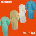 Disposable Medical Surgical Gown Protective Isolation Gowns with Knitted Cuff El