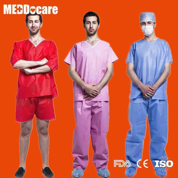 Disposable Hospital Dental Clinic Nursing Scrub Suits for Nurses Women