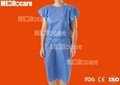 Disposable Non Woven Nurse Gown Hospital Exam Patient Gown 3