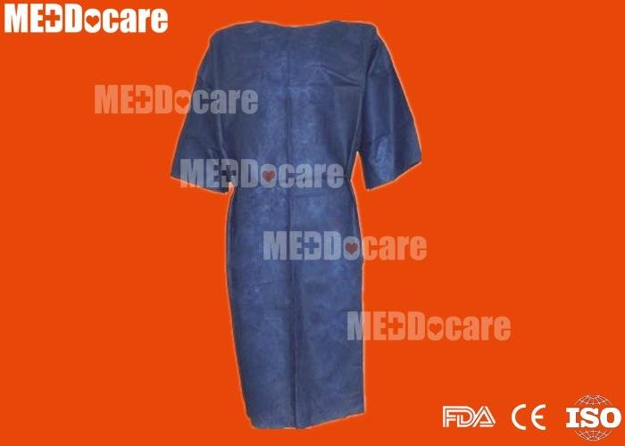 Disposable Non Woven Nurse Gown Hospital Exam Patient Gown 4