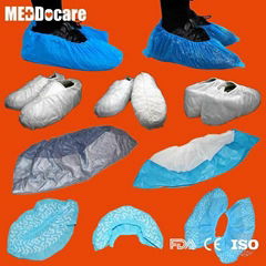 Dailyuse PP SMS Anti-skid Waterproof PE CPE Disposable Blue Plastic Shoe Covers