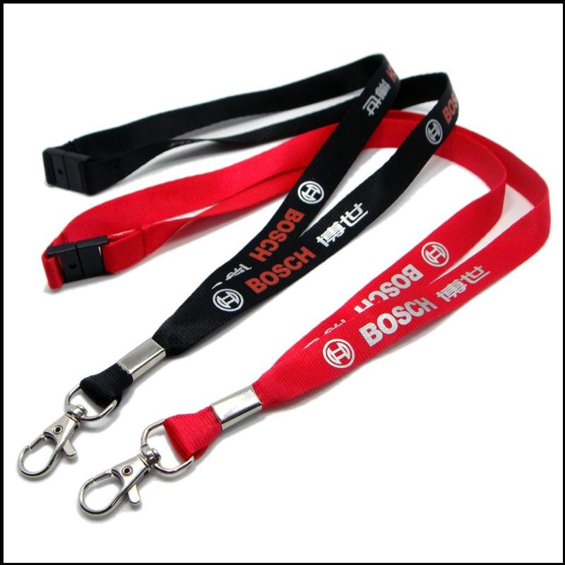 Factory direct sales printing custom logo polyester lanyards for card holder 4
